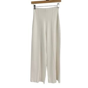 Ripley Rader Cream Off-White Ponte Knit Pant Stretchy Seamed Pants Size Medium
